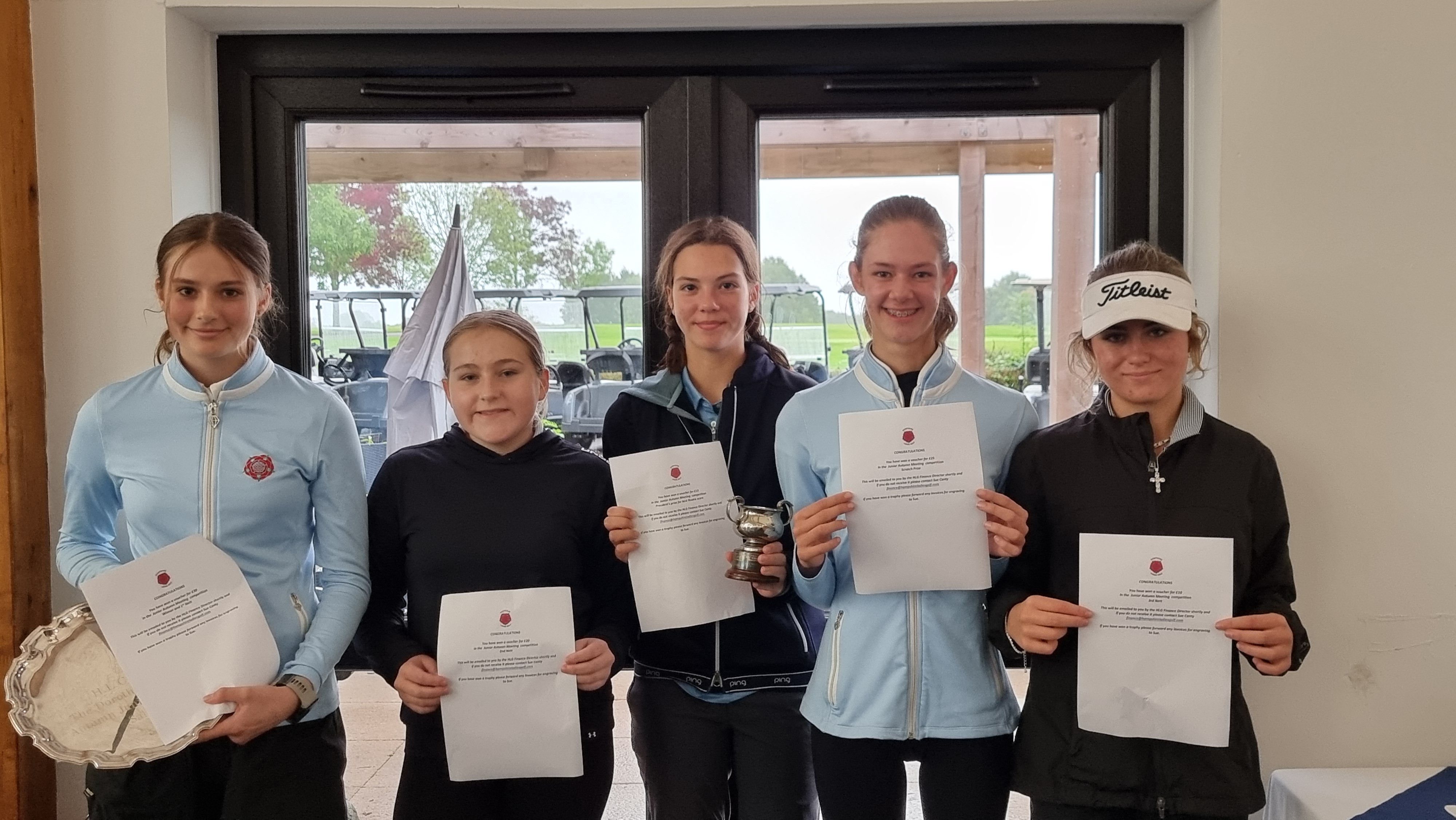 Junior Girls Autumn Meeting Winners